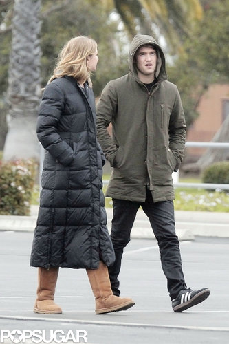 Emily VanCamp walked around set with Joshua Bowman.
Emily VanCamp walked around set with Joshua Bowman.