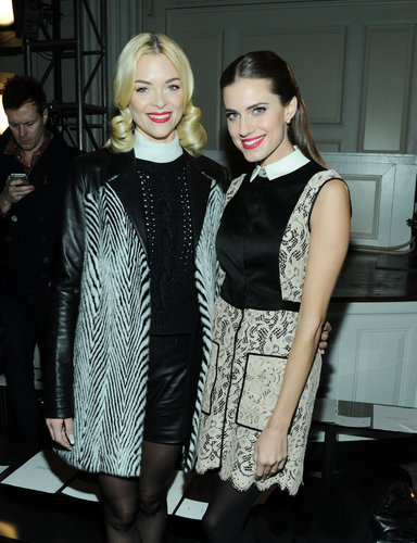 Jaime King and Allison Williams paired up in the front row at Jason We on Friday.
Jaime King and Allison Williams paired up in the front row at Jason We on Friday.