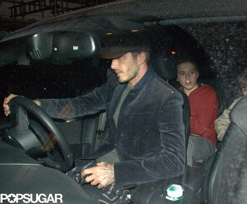 David Takes a Trench-Wearing Romeo to Dinner With Brooklyn and Cruz David Takes a Trench-Wearing Romeo to Dinner With Brooklyn and Cruz