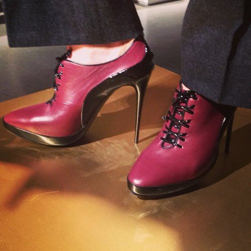 We fell in love with these sexy heels at J Brand.
We fell in love with these sexy heels at J Brand.