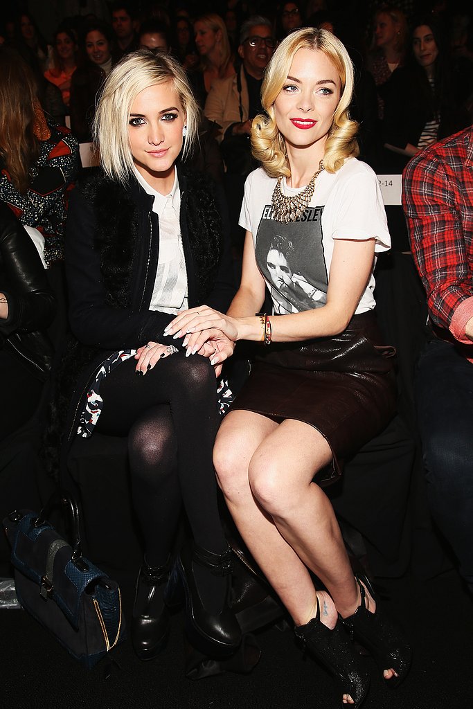 Ashlee Simpson and Jaime King sat front row for Rebecca Minkoff's Fall collection on Friday.
Ashlee Simpson and Jaime King sat front row for Rebecca Minkoff's Fall collection on Friday.