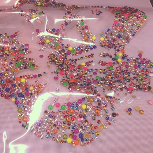 The stones that adorned the nails at Libertine were hand-laid. Over 200 fingernail designs were created.
The stones that adorned the nails at Libertine were hand-laid. Over 200 fingernail designs were created.