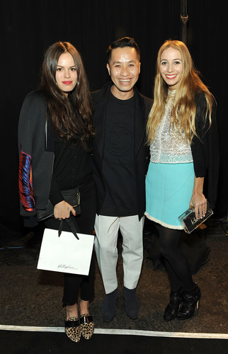 Designer Phillip Lim posed with Atlanta de Cadenet and Harley Viera Newton at his show.
Designer Phillip Lim posed with Atlanta de Cadenet and Harley Viera Newton at his show.
