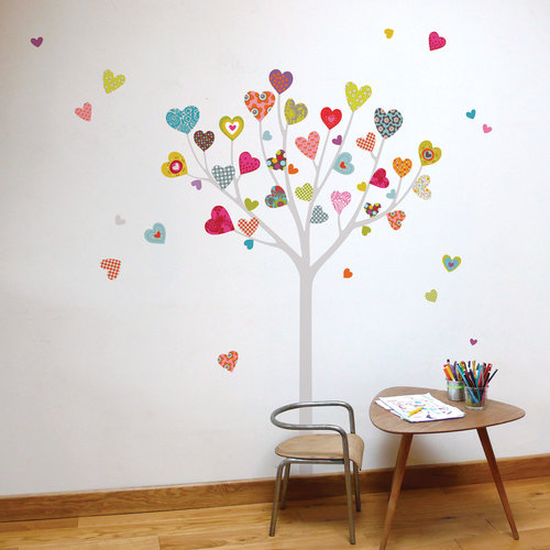 Deck out your child's wall with this whimsical heart tree decal ($36).
Deck out your child's wall with this whimsical heart tree decal ($36).