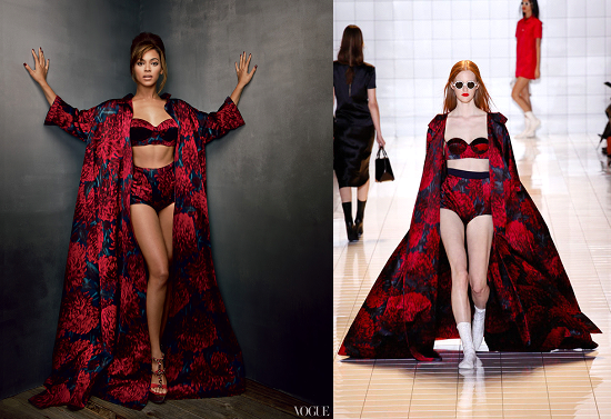Beyonce Knowles Vogue March 2013 Look 4 Rochas Beyonce Knowles Style