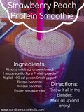 Strawberry Peach Protein Smoothie