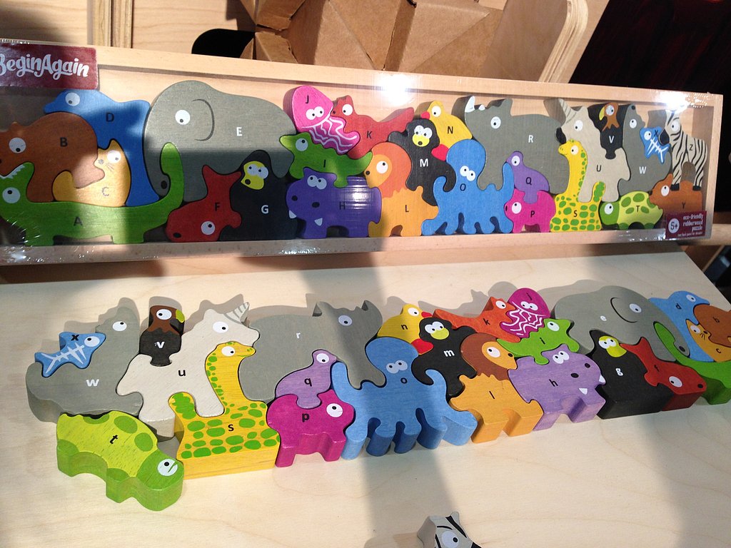 The Animal Parade Puzzle from Begin Again is a fun learning tool for lil ones (and would make a great gift).
The Animal Parade Puzzle from Begin Again is a fun learning tool for lil ones (and would make a great gift).