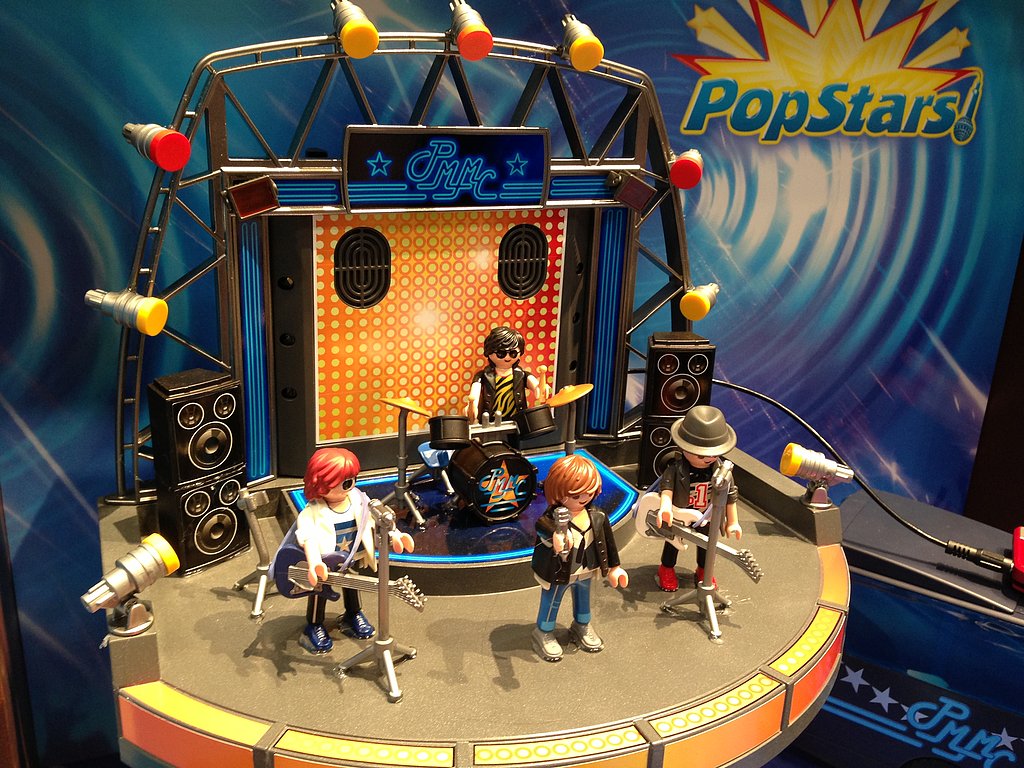 With Playmobil PopStars, you can create your own rock and roll concert — the set plugs into your iPhone or an MP3 player.
With Playmobil PopStars, you can create your own rock and roll concert — the set plugs into your iPhone or an MP3 player.