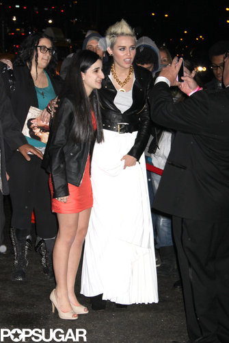 Miley Gets Cute to Celebrate Her Cosmo Cover in NYC Miley Gets Cute to Celebrate Her Cosmo Cover in NYC