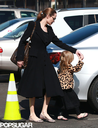 Brad and Angelina Take the Twins Out For Valentine's Day! Brad and Angelina Take the Twins Out For Valentine's Day!