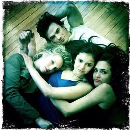 Nina Dobrev revealed she was busy shooting during Valentine's Day. She posted a photo of herself lying on the ground with Ian Somerhalder, Candice Accola, and Torrey DeVitto.
Source: Instagram user nindobrevpriv
Nina Dobrev revealed she was busy shooting during Valentine's Day. She posted a photo of herself lying on the ground with Ian Somerhalder, Candice Accola, and Torrey DeVitto.
Source: Instagram user nindobrevpriv