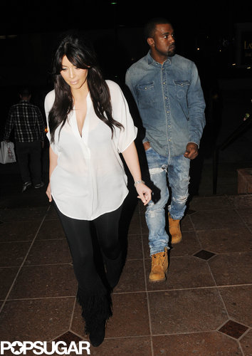 Kim and Kanye Have a Valentine's Date For Three Kim and Kanye Have a Valentine's Date For Three