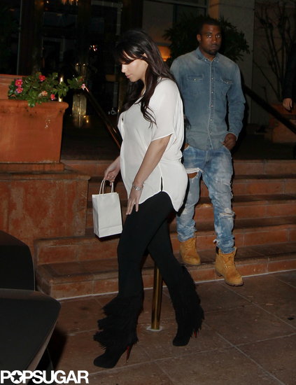 Kim Kardashian and Kanye West celebrated Valentine's Day with a dinner date in LA.
Kim Kardashian and Kanye West celebrated Valentine's Day with a dinner date in LA.