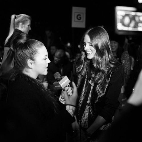POPSUGAR Fashion TV reporter Allison McNamara interviewed Olivia Palermo.
POPSUGAR Fashion TV reporter Allison McNamara interviewed Olivia Palermo.