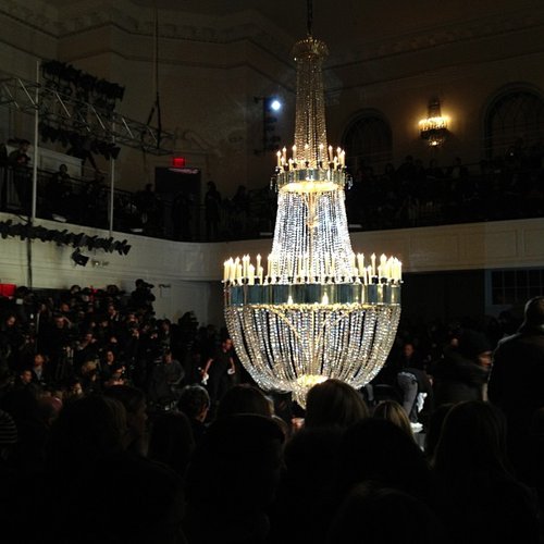The chandelier at Jason Wu.
The chandelier at Jason Wu.