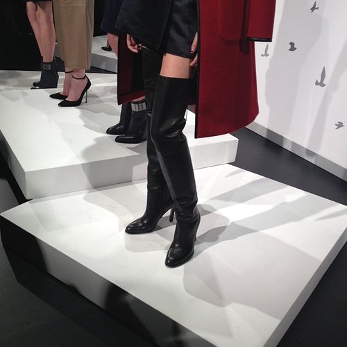 Sexy thigh-high boots.
Sexy thigh-high boots.