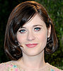 Zooey Deschanel Oscars Party 2013 Hair