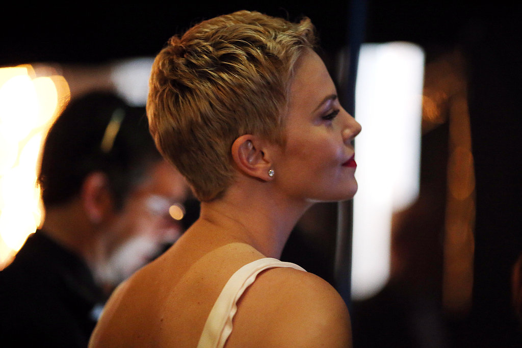 Charlize Theron backstage at the 2013 Oscars.
Charlize Theron backstage at the 2013 Oscars.