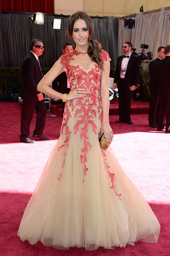 Louise Roe on the red carpet at the Oscars 2013.
Louise Roe on the red carpet at the Oscars 2013.