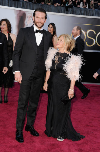 Bradley Cooper's mom sported sneakers on the carpet.
Bradley Cooper's mom sported sneakers on the carpet.