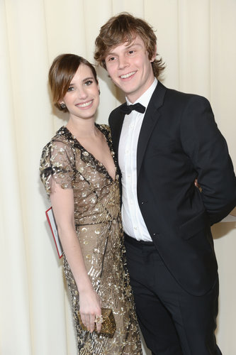 Emma Roberts posed with Evan Peters.
Emma Roberts posed with Evan Peters.