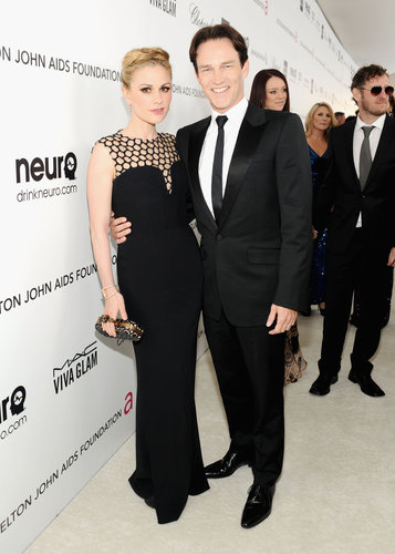 Anna Paquin and Stephen Moyer arrived at the Elton John Oscar party together.
Anna Paquin and Stephen Moyer arrived at the Elton John Oscar party together.