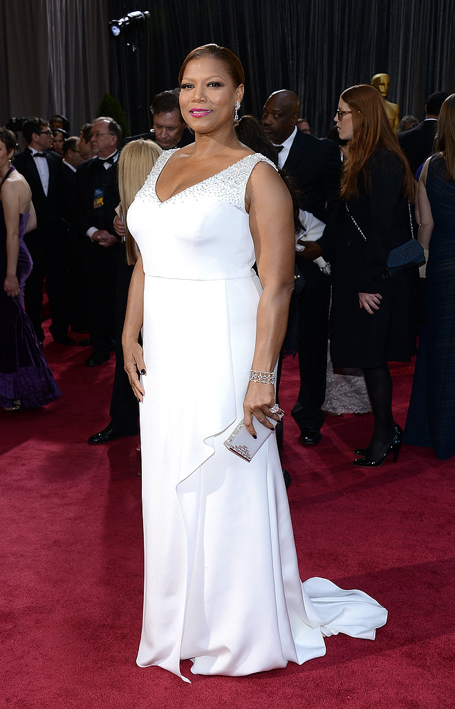 Queen Latifah on the red carpet at the Oscars 2013.
Queen Latifah on the red carpet at the Oscars 2013.