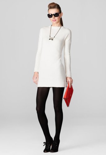 Milly Sweater Dresses - White Moritz Sweater Dress