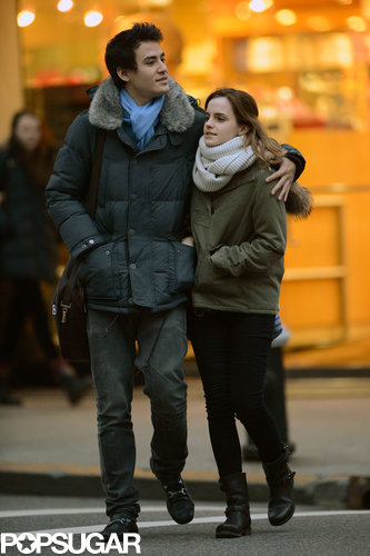 Emma Watson and Will Adamowicz went for a walk in NYC.
Emma Watson and Will Adamowicz went for a walk in NYC.