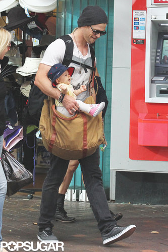Chris Hemsworth held his baby daughter, India Hemsworth.
Chris Hemsworth held his baby daughter, India Hemsworth.