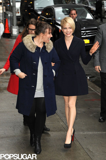 Michelle Williams showed off her legs in a short black coat in NYC.
Michelle Williams showed off her legs in a short black coat in NYC.