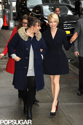 Michelle Williams showed off her legs in a short black coat in NYC.
Michelle Williams showed off her legs in a short black coat in NYC.