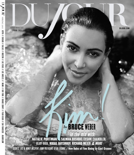 Kim Kardashian covers DuJour magazine's Spring 2013 issue.
Source: Bruce Weber for DuJour magazine
Kim Kardashian covers DuJour magazine's Spring 2013 issue.
Source: Bruce Weber for DuJour magazine