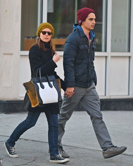 Kate Mara's colorblocked Céline luggage tote livened up her sporty Winter look in NYC.
Kate Mara's colorblocked Céline luggage tote livened up her sporty Winter look in NYC.