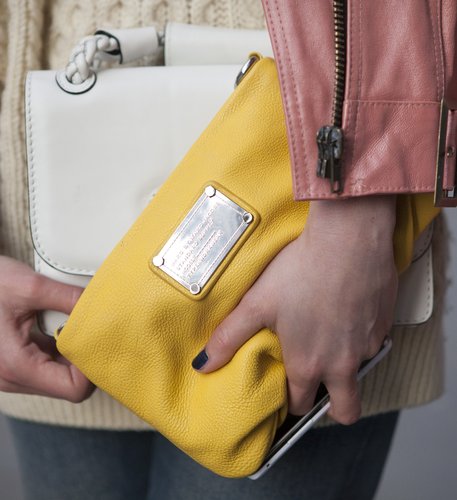 Double bags, double the fun — how cute is the yellow Marc by Marc Jacobs clutch?
Double bags, double the fun — how cute is the yellow Marc by Marc Jacobs clutch?