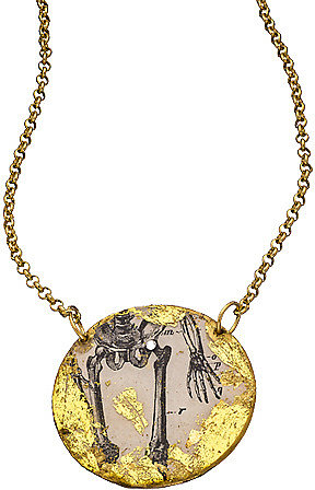 Evocateur Skeleton Legs Pendant Necklace