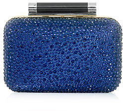 Diane Von Furstenberg Small Tonda crystal & leather clutch