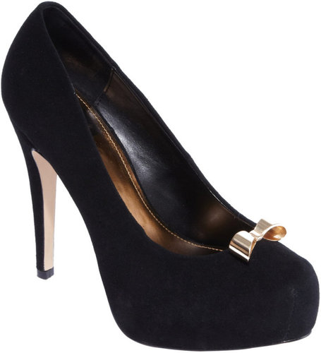 Black Bow Heels