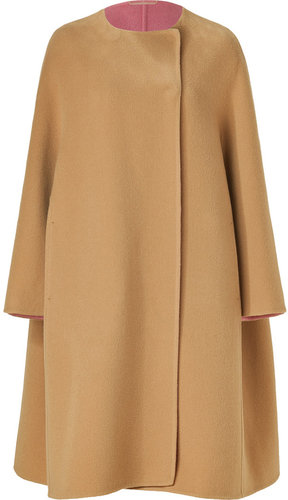 Jil Sander Camel Oversized Wool Coat