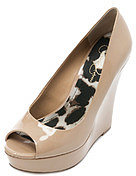 Jessica Simpson Flower Patent Wedge
