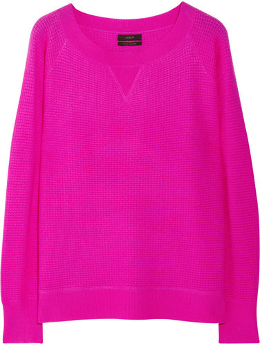J.Crew Waffle-knit cashmere sweater
