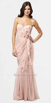 Pink Sheer Mermaid Evening Dresses from Mignon