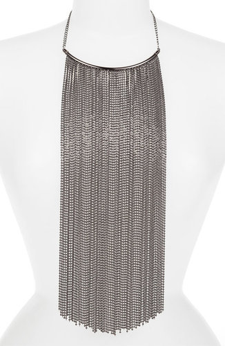 Natasha Couture Fringe Bib Necklace
