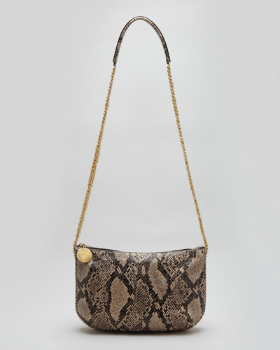 Stella McCartney Faux Python Crossbody Bag, Nude