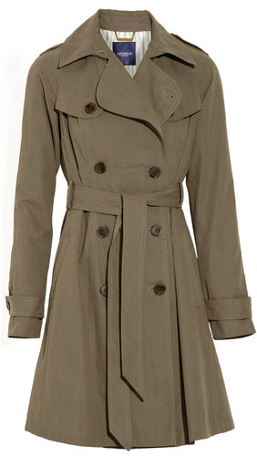 Gryphon Pleated cotton-blend trench coat