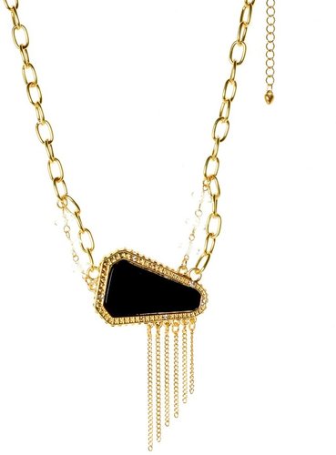 Belle Noel By Kim Kardashian Chain Necklace with Resin Stone