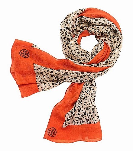 Tory Burch Cheetah Scarf