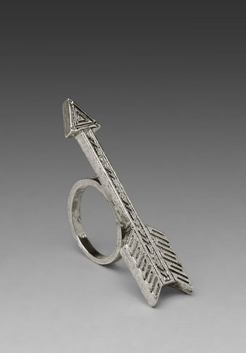 House of Harlow Antiqued Arrow Ring