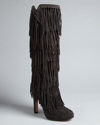 Jean-Michel Cazabat Fringe Tall Boots - Paige