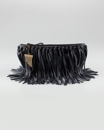 House of Harlow Hayden Fringe Clutch Bag